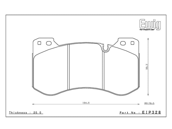 Endless Brake Pad Set EIP328 MX72