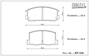 Endless Brake Pad Set EP129 PC35-2