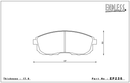 Endless Brake Pad Set EP236 ME22-2