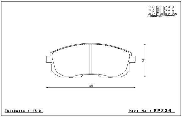 Endless Brake Pad Set EP236 ME22
