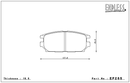 Endless Brake Pad Set EP265 ME22-2