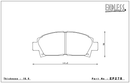 Endless Brake Pad Set EP278 MX72-2