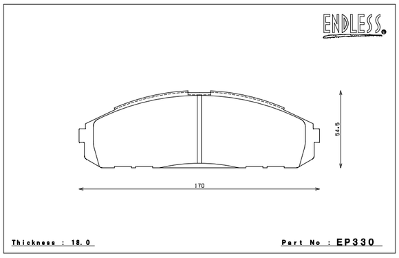 Endless Brake Pad Set EP330 MP
