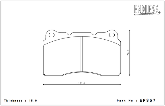 Endless Brake Pad Set EP357 N84M
