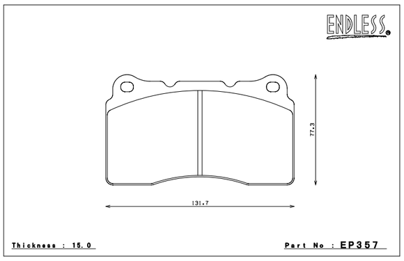 Endless Brake Pad Set EP357 MP