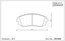 Endless Brake Pad Set EP391 MX72-2