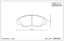 Endless Brake Pad Set EP406 MX72-2