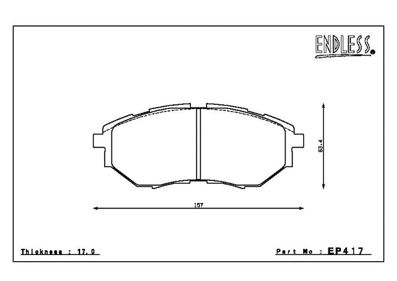 Endless Brake Pad Set EP417 MP