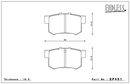 Endless Brake Pad Set EP451 ME20-2