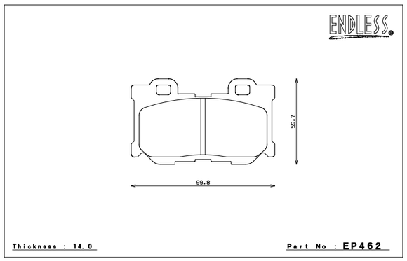 Endless Brake Pad Set EP462 MXPL
