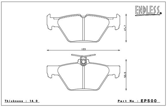 Endless Brake Pad Set EP500 MX72