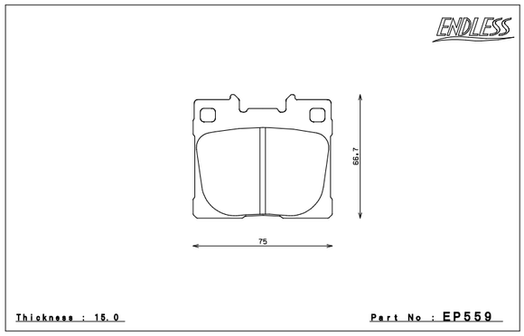 Endless Brake Pad Set EP559 ME20