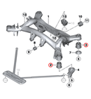F2X/F3X Solid Subframe Raising Bushes - MODE Auto Concepts