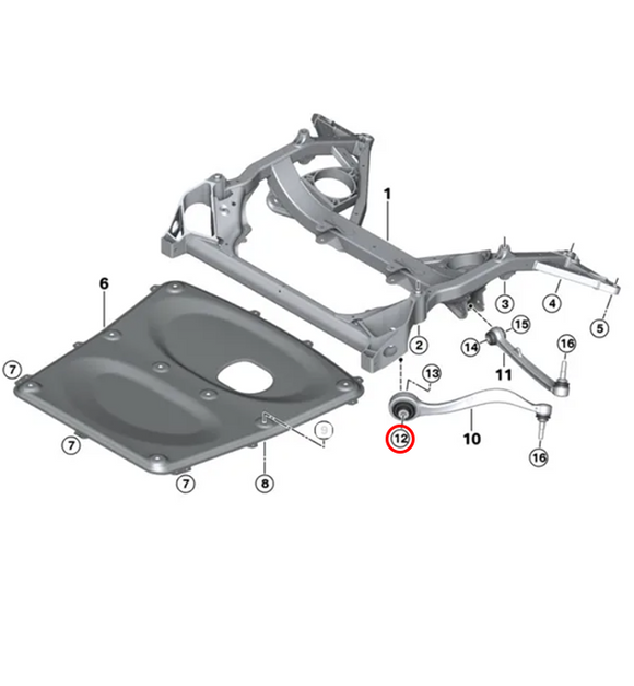 F8X Monoball Front Tension Arm Bush - MODE Auto Concepts