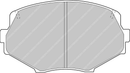 Ferodo Brake Pad Set FCP1011R DS3000-2