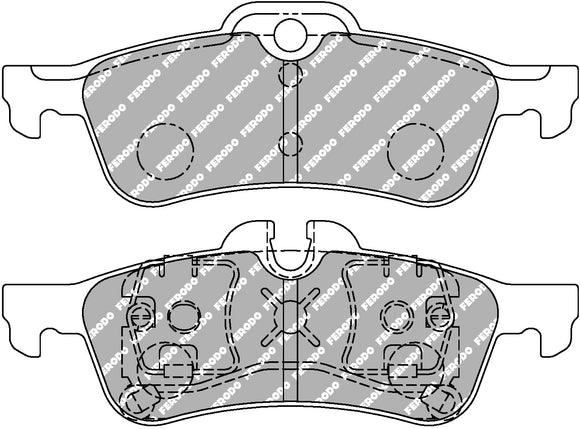 Ferodo Brake Pad Set FCP1676H DS2500