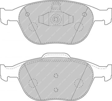 Ferodo Brake Pad Set FDS1568 DS Performance - 0