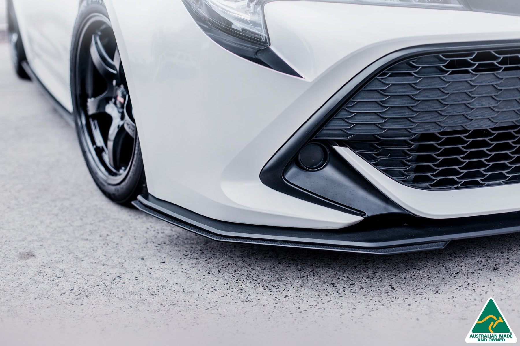 FLOW Designs  Corolla MZEA12R/ZWE211R 2018-2022 Front Lip Splitter Extensions (Pair) - MODE Auto Concepts