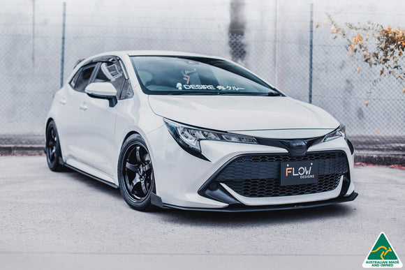 FLOW Designs  Corolla MZEA12R/ZWE211R 2018-2022 Front Lip Splitter & Reinforcement Brackets - MODE Auto Concepts