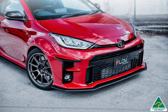 FLOW Designs  Yaris GR Front Lip Splitter & Bumper Reinforcement Plate - MODE Auto Concepts