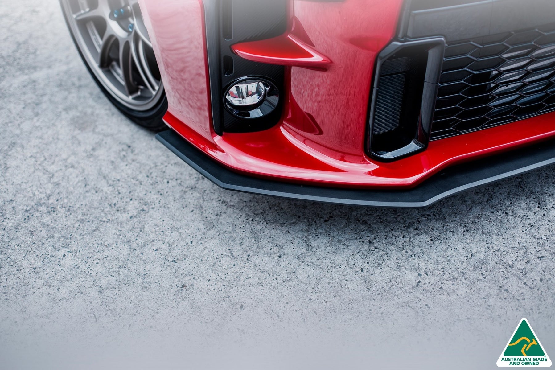 FLOW Designs  Yaris GR Front Lip Splitter & Bumper Reinforcement Plate - MODE Auto Concepts