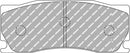 Ferodo Brake Pad Set FRP3134H DS2500-2