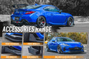 FLOW Designs  ZD8 BRZ STI Full Lip Splitter Set (GLOSS BLACK) - MODE Auto Concepts