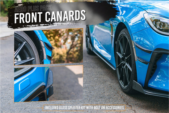 FLOW Designs  ZN8 GR86 Full Lip Splitter Set (GLOSS BLACK) - MODE Auto Concepts