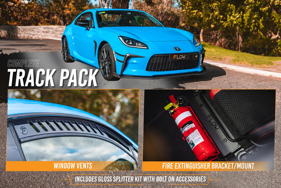 FLOW Designs  ZN8 GR86 Full Lip Splitter Set (GLOSS BLACK) - MODE Auto Concepts