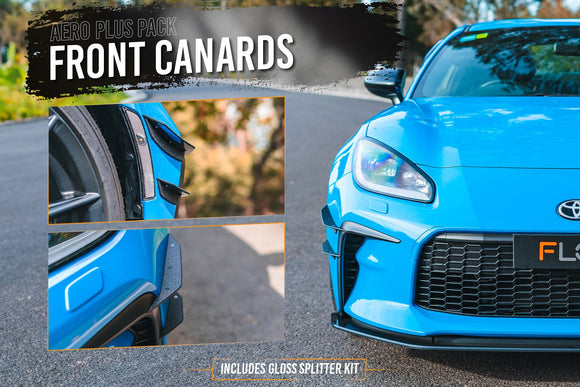 FLOW Designs  ZN8 GR86 Full Lip Splitter Set (GLOSS BLACK) - MODE Auto Concepts