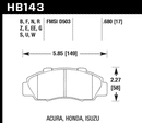 Hawk Brake Pad Set HB143G.680 DTC-60-2