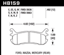 Hawk Brake Pad Set HB159E.492 Blue-2