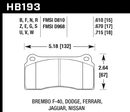 Hawk Brake Pad Set HB193Z.670 Performance Ceramic-2