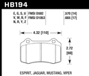 Hawk Brake Pad Set HB194Z.570 Performance Ceramic-2