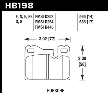 Hawk Brake Pad Set HB198S.685 HT-10 - 0