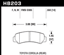 Hawk Brake Pad Set HB203F.550 HPS-2