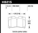 Hawk Brake Pad Set HB215S.630 HT-10-2