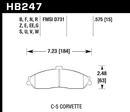 Hawk Brake Pad Set HB247Z.575 Performance Ceramic-2