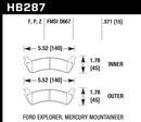 Hawk Brake Pad Set HB287P.571 Super Duty-2