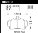 Hawk Brake Pad Set HB290Z.583 Performance Ceramic-2