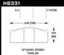 Hawk Brake Pad Set HB331U1.170 DTC-70-2