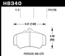 Hawk Brake Pad Set HB340S.710 HT-10-2