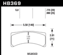 Hawk Brake Pad Set HB369S.775 HT-10-2