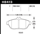 Hawk Brake Pad Set HB413F.690 HPS-2