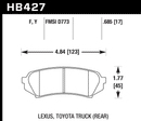 Hawk Brake Pad Set HB427F.685 HPS-2