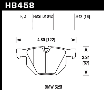 Hawk Brake Pad Set HB458Z.642 Performance Ceramic - 0