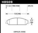 Hawk Brake Pad Set HB509Z.678 Performance Ceramic-2