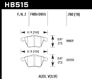 Hawk Brake Pad Set HB515Z.760 Performance Ceramic-2