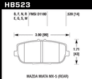 Hawk Brake Pad Set HB523G.539 DTC-60-2