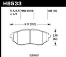 Hawk Brake Pad Set HB533Z.668 Performance Ceramic-2